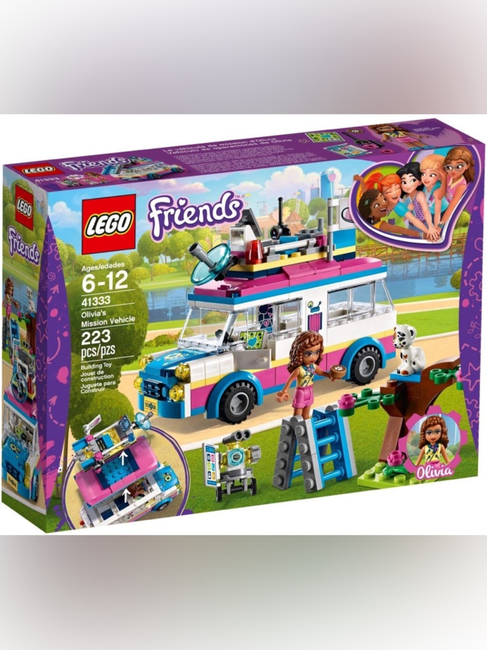 LEGO Friends 41333 Olivia’s Mission Vehicle Complete w/ Box